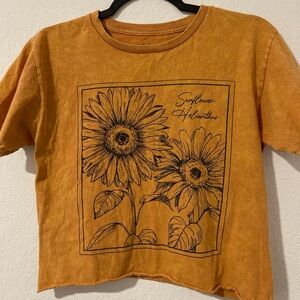 Sunflower Cotton Graphic T-Shirt